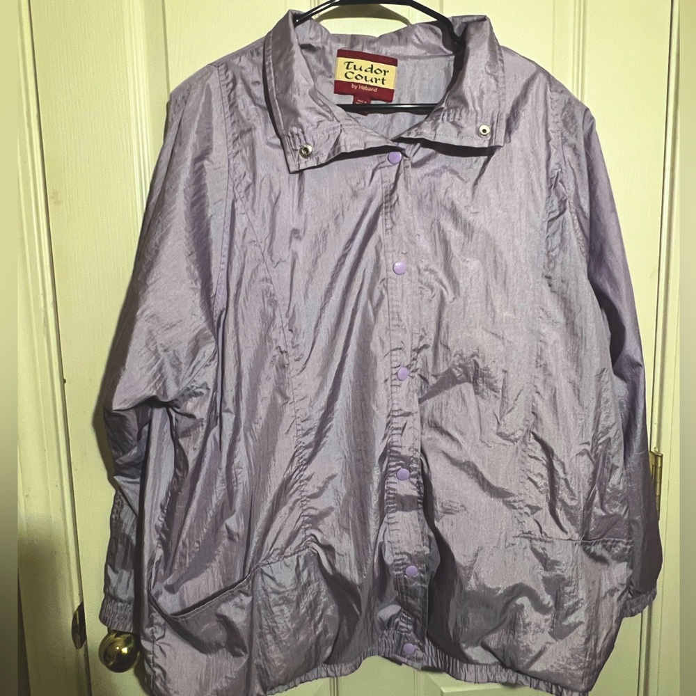 Lilac Windbreaker Jacket Vintage - 90s Vibes!
